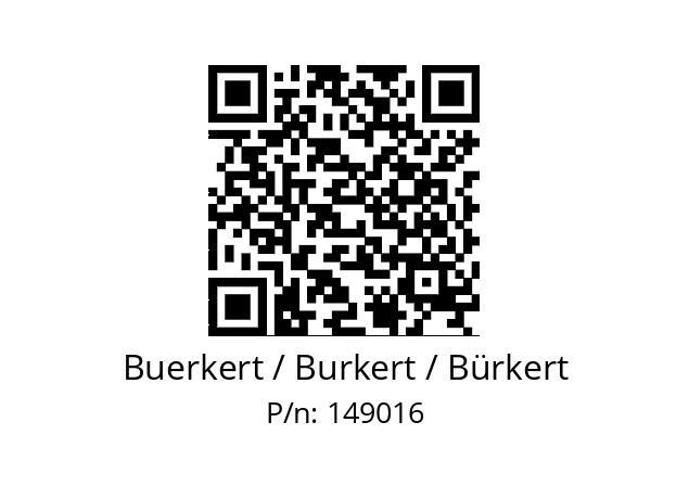   Buerkert / Burkert / Bürkert 149016