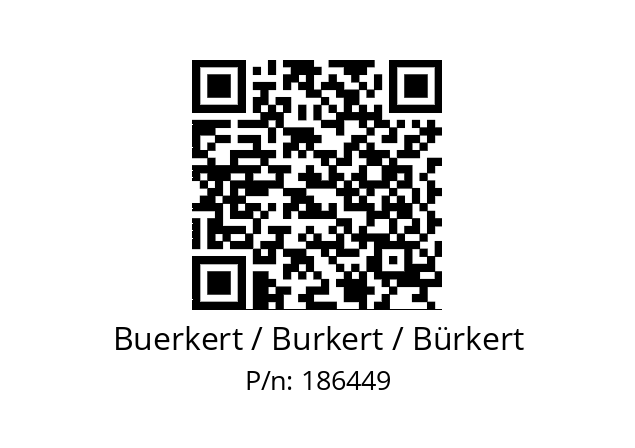   Buerkert / Burkert / Bürkert 186449