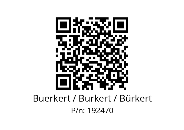   Buerkert / Burkert / Bürkert 192470