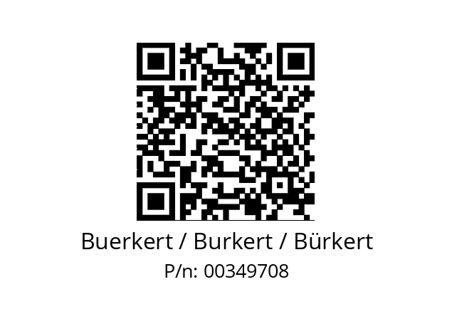   Buerkert / Burkert / Bürkert 00349708