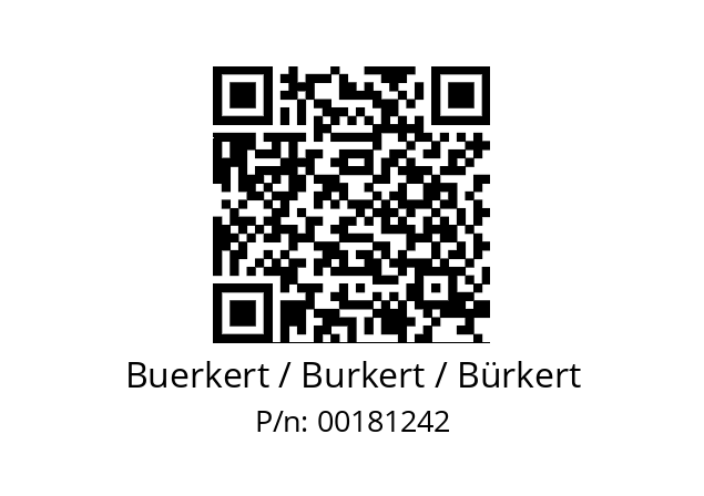   Buerkert / Burkert / Bürkert 00181242