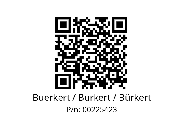   Buerkert / Burkert / Bürkert 00225423