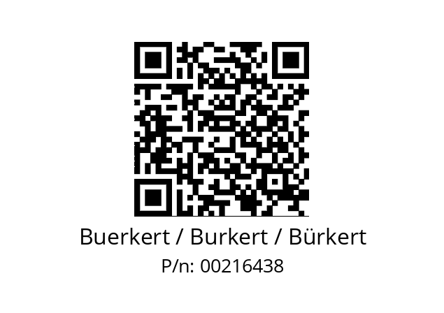   Buerkert / Burkert / Bürkert 00216438