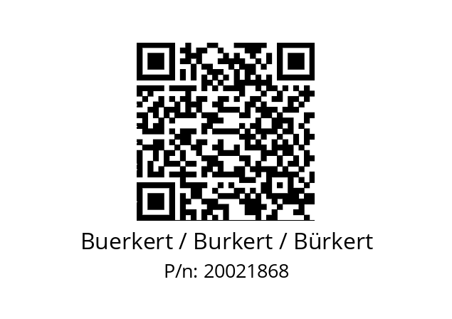   Buerkert / Burkert / Bürkert 20021868