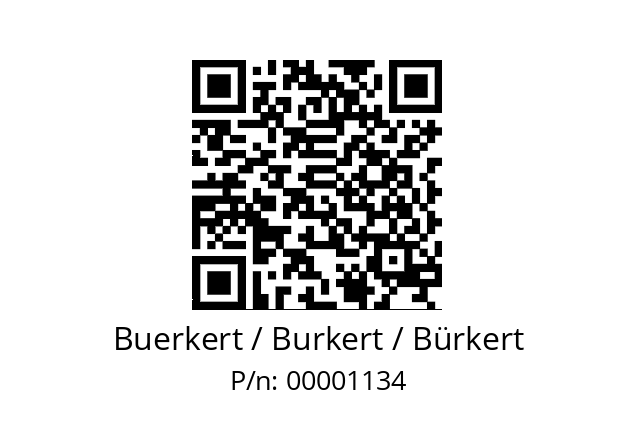   Buerkert / Burkert / Bürkert 00001134