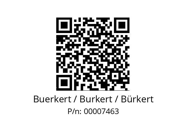   Buerkert / Burkert / Bürkert 00007463