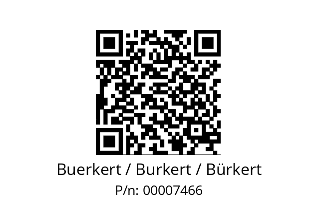   Buerkert / Burkert / Bürkert 00007466