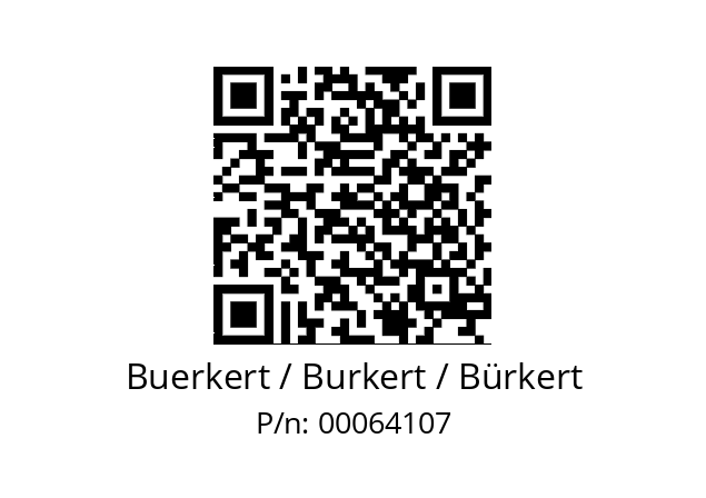   Buerkert / Burkert / Bürkert 00064107