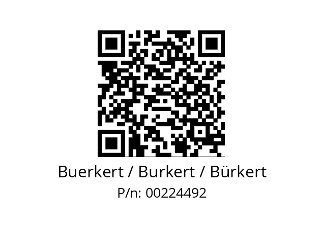   Buerkert / Burkert / Bürkert 00224492