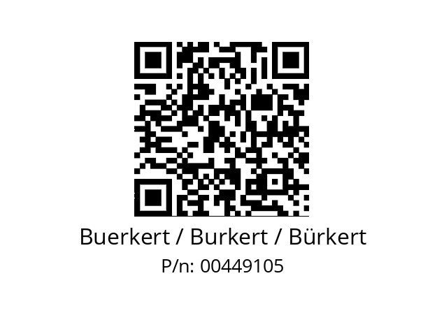   Buerkert / Burkert / Bürkert 00449105