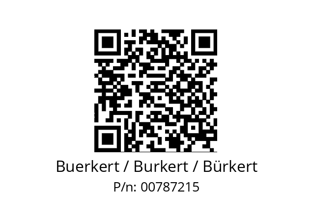   Buerkert / Burkert / Bürkert 00787215