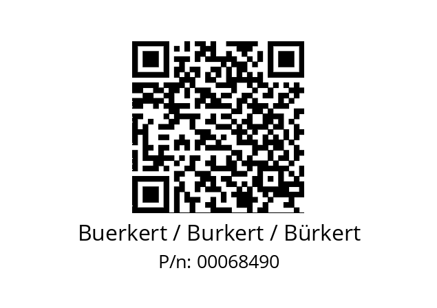   Buerkert / Burkert / Bürkert 00068490