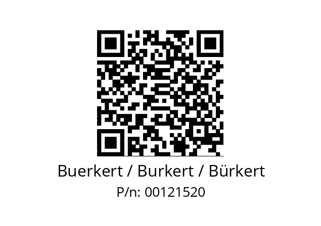   Buerkert / Burkert / Bürkert 00121520