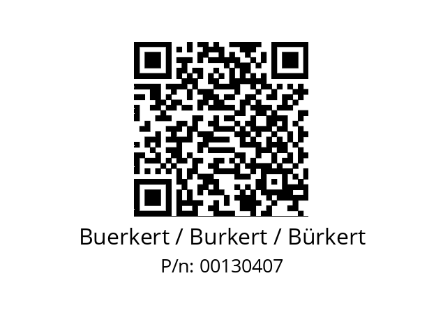   Buerkert / Burkert / Bürkert 00130407