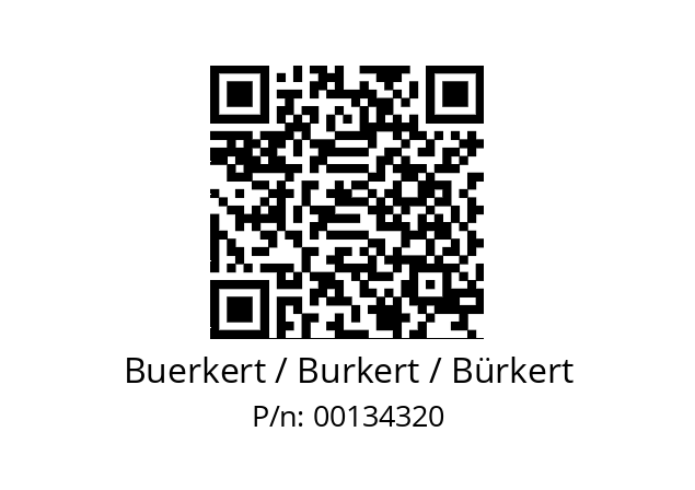   Buerkert / Burkert / Bürkert 00134320