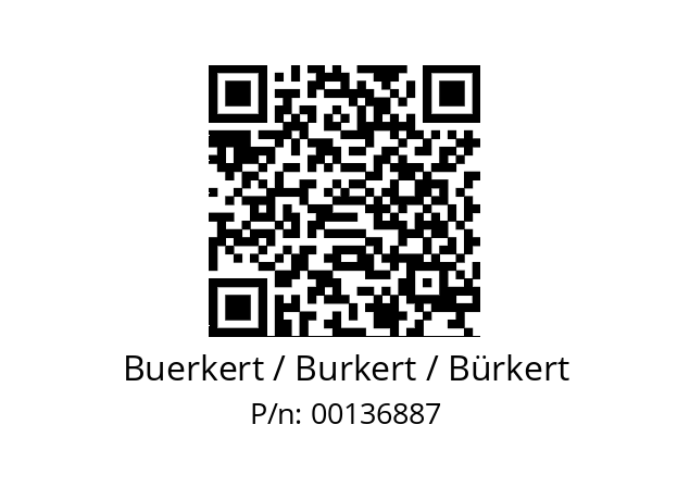   Buerkert / Burkert / Bürkert 00136887