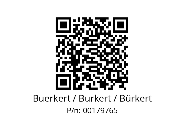   Buerkert / Burkert / Bürkert 00179765