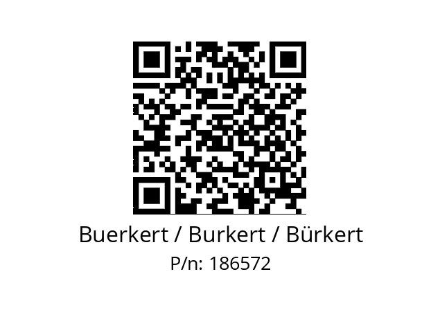   Buerkert / Burkert / Bürkert 186572