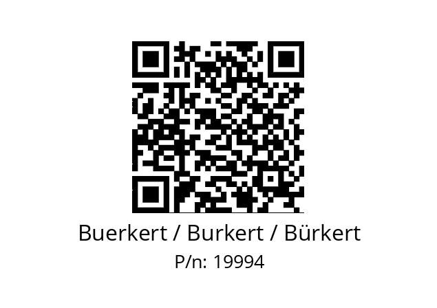   Buerkert / Burkert / Bürkert 19994