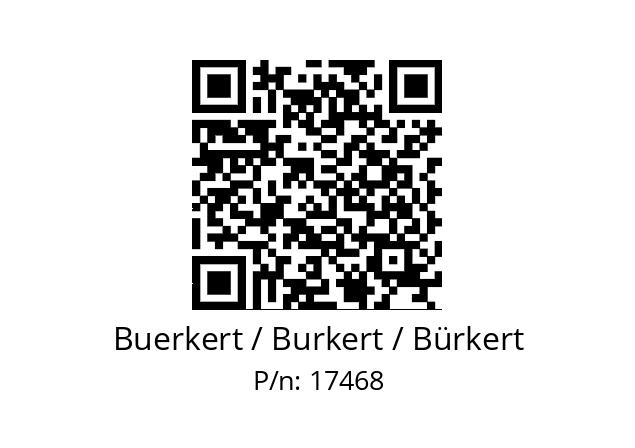   Buerkert / Burkert / Bürkert 17468