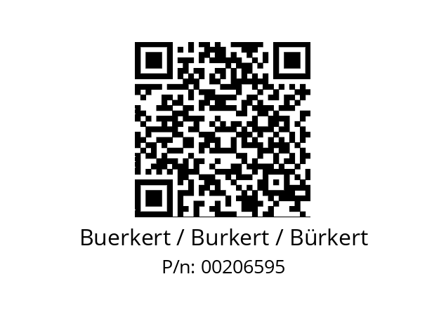   Buerkert / Burkert / Bürkert 00206595