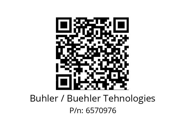   Buhler / Buehler Tehnologies 6570976