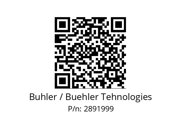   Buhler / Buehler Tehnologies 2891999