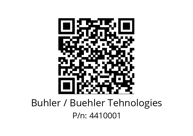   Buhler / Buehler Tehnologies 4410001