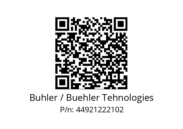   Buhler / Buehler Tehnologies 44921222102