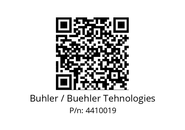   Buhler / Buehler Tehnologies 4410019