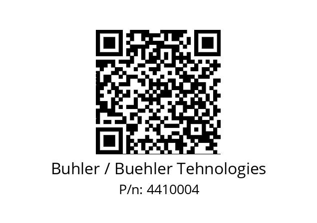   Buhler / Buehler Tehnologies 4410004