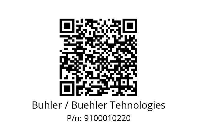   Buhler / Buehler Tehnologies 9100010220