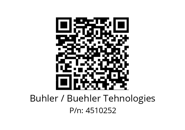   Buhler / Buehler Tehnologies 4510252