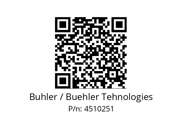   Buhler / Buehler Tehnologies 4510251