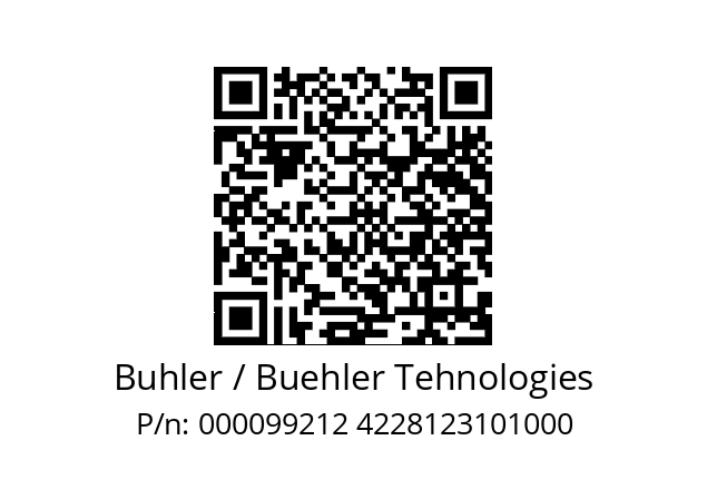   Buhler / Buehler Tehnologies 000099212 4228123101000