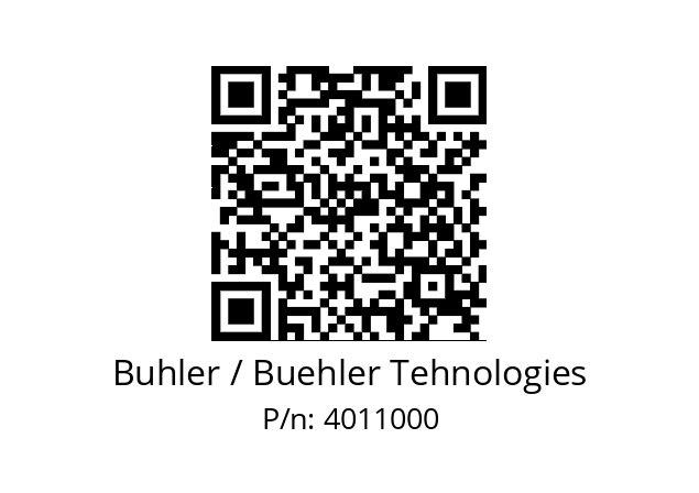   Buhler / Buehler Tehnologies 4011000