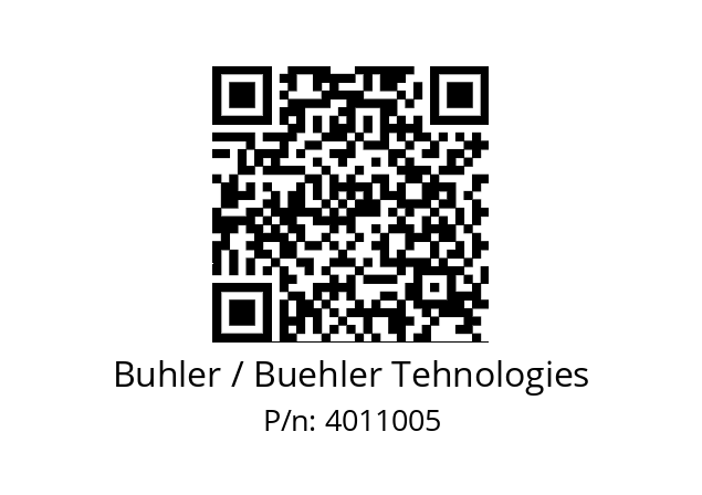   Buhler / Buehler Tehnologies 4011005