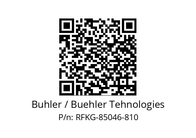   Buhler / Buehler Tehnologies RFKG-85046-810