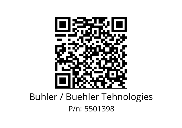   Buhler / Buehler Tehnologies 5501398