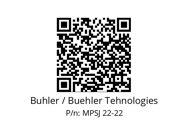   Buhler / Buehler Tehnologies MPSJ 22-22