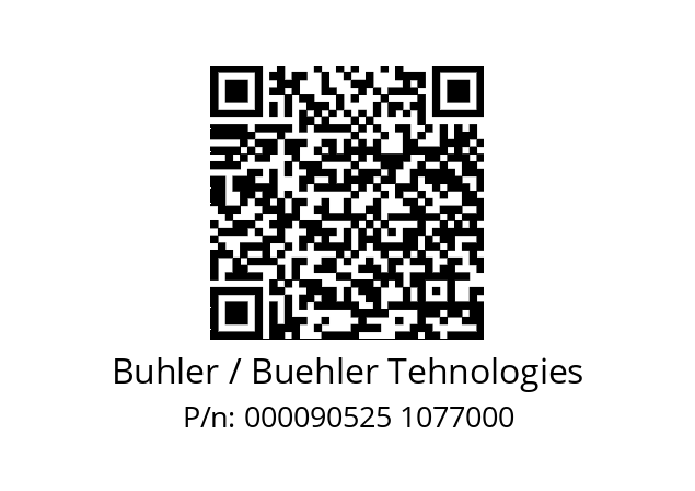   Buhler / Buehler Tehnologies 000090525 1077000