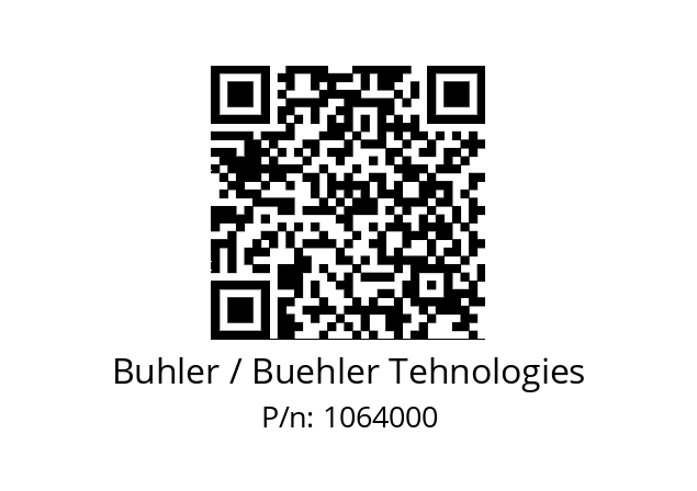   Buhler / Buehler Tehnologies 1064000