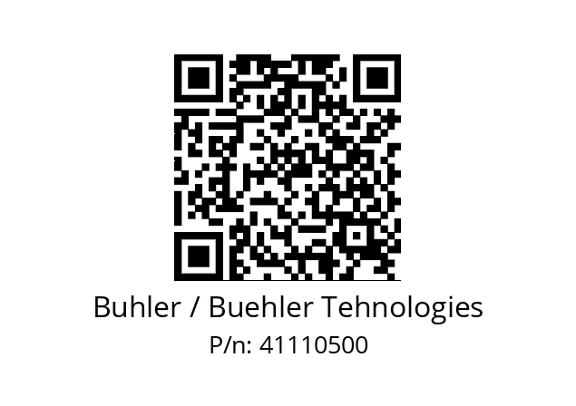   Buhler / Buehler Tehnologies 41110500