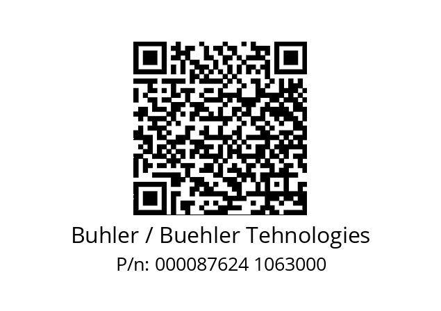   Buhler / Buehler Tehnologies 000087624 1063000