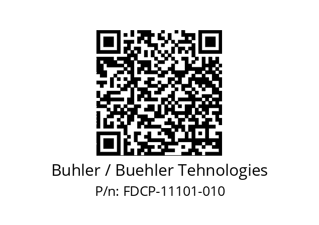   Buhler / Buehler Tehnologies FDCP-11101-010