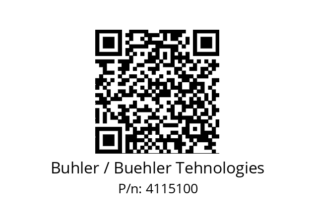   Buhler / Buehler Tehnologies 4115100