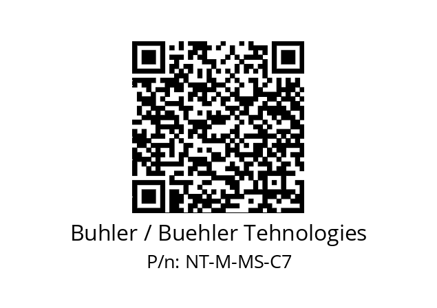   Buhler / Buehler Tehnologies NT-M-MS-C7