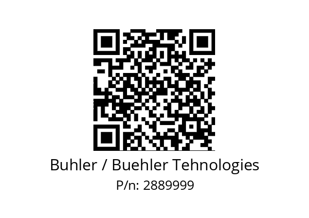   Buhler / Buehler Tehnologies 2889999