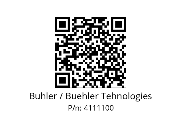   Buhler / Buehler Tehnologies 4111100