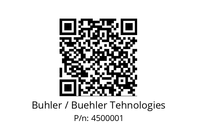   Buhler / Buehler Tehnologies 4500001